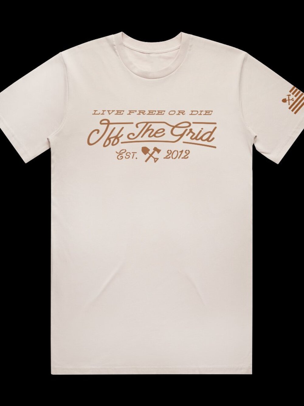 Off The Grid Surplus A Train Tee Shirt - Natural